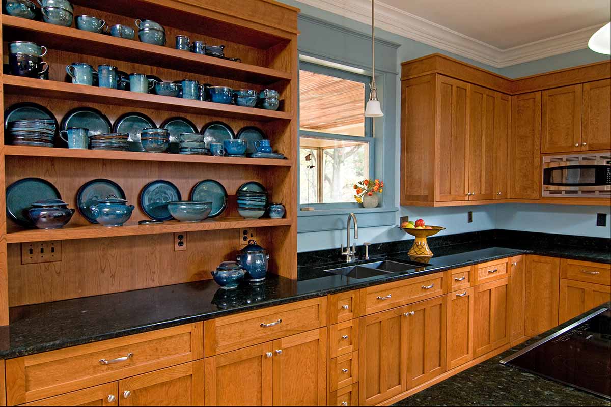 wooden kitchen elements